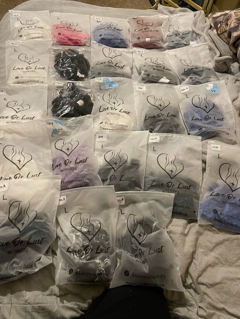 Love Or Lust Intimates - Assorted Colors And Sizes some medium and large